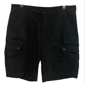 St. John’s Bay Men’s Black Cargo Shorts Size 38
